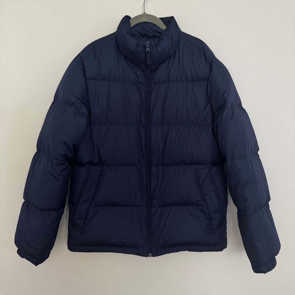 Lands’ End Down Puffer Jacket in Navy